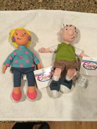 Vintage Disney Doug Funny Patty Mayonnaise Set Of 2 Dolls With Tags