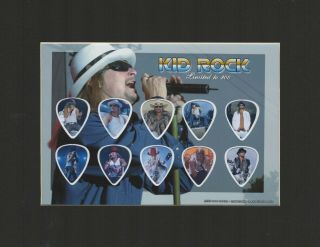 Kid Rock Matted Picture Guitar Pick Limited Picture All Summer Long Emotion