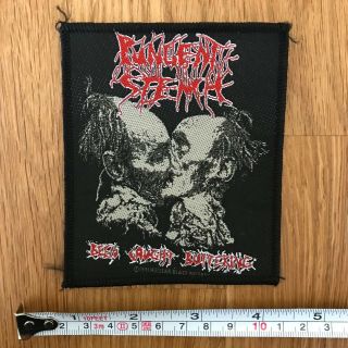 Pungent Stench Rare Uk 1991 Woven Embroidered Sew On Patch
