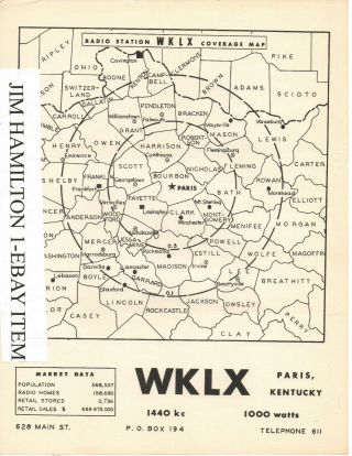 Wklx 1440 Paris Kentucky Radio Coverage Map