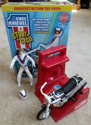 Classic Evel Knievel Stunt Cycle Toy 2020 California Creations Motorcycle