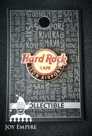 Hard Rock Cafe Lyon Airport France Classic Logo Pin