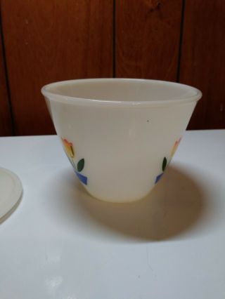 Vintage Fire King Tulips Bowl 5 1/2 