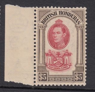 British Honduras.  Sg 161,  $5 Scarlet & Brown.  Unmounted.