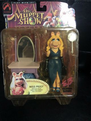 Muppets Palisades Miss Piggy Eb Exclusive Long Hair Version Plastic Yellowing