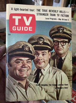 Vintage 1964 Tv Guide Mchale’s Navy Cast On The Cover Great Shape