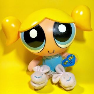 90s Power Puffs Girls Cartoon Network Bubbles Talking Plush Doll Toy Kawaii