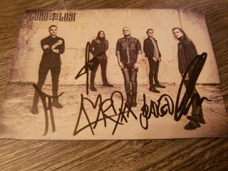 Lord Of The Lost Handsigned Picture - Full Band - - Chris Harms 2 Goth