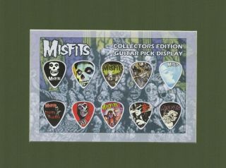 Misfits Matted Picture Guitar Pick Set Collectors Edition Dig Up Her Bones