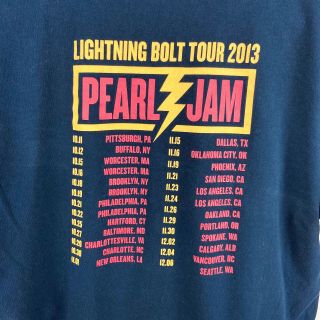Pearl Jam 2013 Lightning Bolt Tour T - shirt M 3