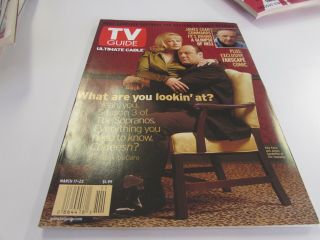 Tv Guide - Ultimate March 23rd 2001 - James Gandolfini - The Sopranos - Cover