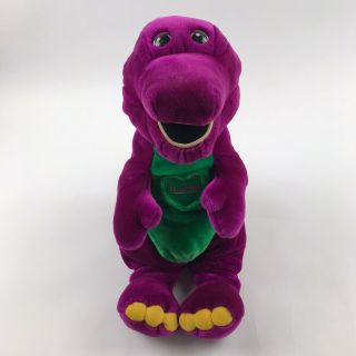 Vintage Barney The Dinasour 18” Purple Plush Stuffed Animal I Love You Song