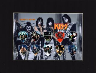Kiss Matted Picture Guitar Pick Limited Beth Paul Stanley I Love It Loud Forever