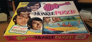 Rare Vintage 1967 Monkees Fairchild Jigsaw Puzzle Dolenz Nesmith Tork Jones