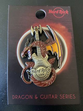 Hard Rock Cafe Pittsburgh Dragon And Guitar Series Pin Le