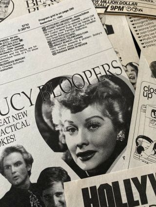 11 Different Lucille Ball Tv Guide Advertisements Ads I Love Lucy
