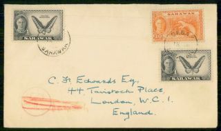 Mayfairstamps Sarawak 1960s Dega To England Butterfly Stamps Cover Wwg39125