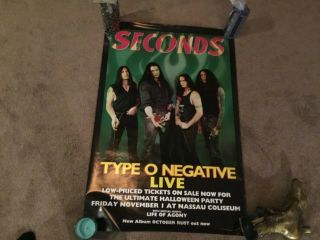 Type O Negative Poster,  Seconds Poster,  Peter Steele,  Type O Negative,  Carnivore