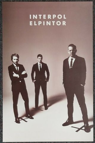 Interpol El Pintor 2014 Double - Sided Promo Poster