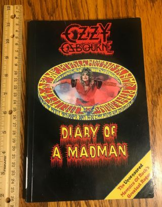 Ozzy Osbourne/ Book/ Paperback/ 1985/ Diary Of A Madman/ Mick Wall/ Black Sabbat