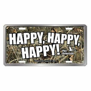Duck Commander / Dynasty " Happy Happy Happy " License Plate Qlp2402