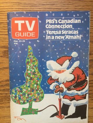 Canada 1978 Tv Guide Christmas Holiday Edition Edmonton No Alberta