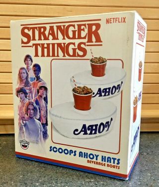 Stranger Things Scoops Ahoy 2 Inflatable Beverage Boats Netflix Official Merch