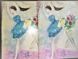 The Ballet Theatre 1945 - 46 Tour Programs Marc Chagall Cover,  Royal Opera House