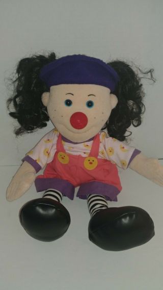Vintage 20”1995 Big Comfy Couch Loonette Plush Clown Doll Plush Stuffed Loonette
