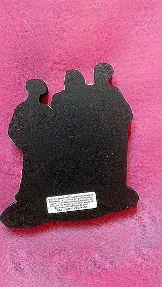 The Three Stooges Small Plaque Larry Moe and Curly Collectible Size approx 4.  5x4 2