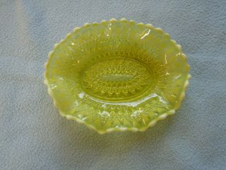 Antique Davidson Pearline Uranium Glass Dish