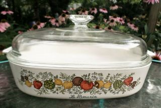 Corning Ware Spice Of Life A 10 B Casserole With Lid 9 3/4 X 9 3/4 X 2 Romarin