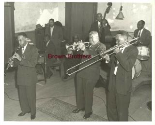Vintage 1940s George Lewis Band Photo By John E.  Kuhlman - Brown Bros