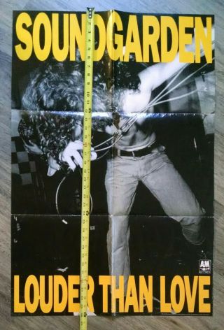 Vintage Soundgarden Louder Than Love Lp Poster 1989 Nirvana Sst Melvins Sub Pop