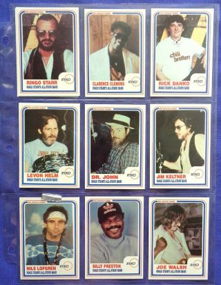 Beatles Ringo All - Starr Band Trading Cards 1989 All Members In