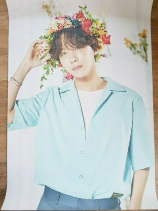 K - Pop Bts World Tour " Love Yourself " Official Limited J - Hope Poster On Tube