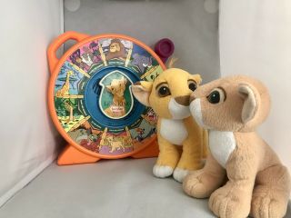 Vintage Disney The Lion King Toys By Mattel Kissing Simba & Nala Plush See’n Say