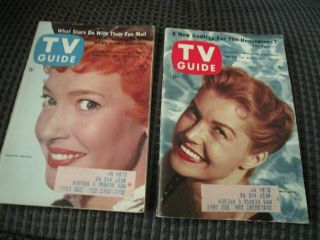 2 1956 Tv Guides Esther Williams Aug 25 - 31 Jeannie Carson Lake Ontario Edition