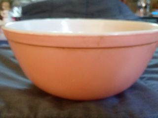 Vintage Pyrex Mixing Nesting Bowl 2.  5 Qt Pink Flamingo Color 403 Usa Made