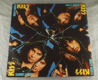 1987 Kiss Crazy Nights 33 1/3 Rpm Record Album