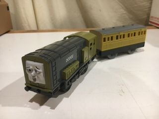 Motorized Dodge With Yellow Mustard Coach Car For Thomas And Friends Trackmaster