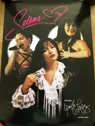 Selena The Movie Jennifer Lopez Promotional Poster 1996 Quintanilla 20”x14”