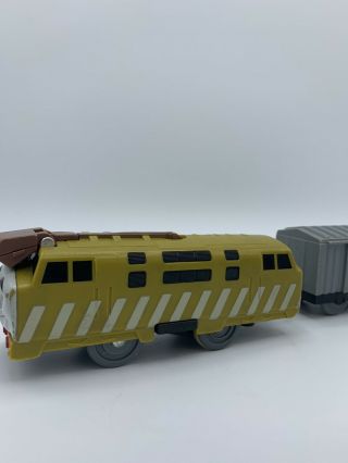 DIESEL 10 Thomas & Friends Trackmaster Motorized W/ Silver Cargo BoxCar 3