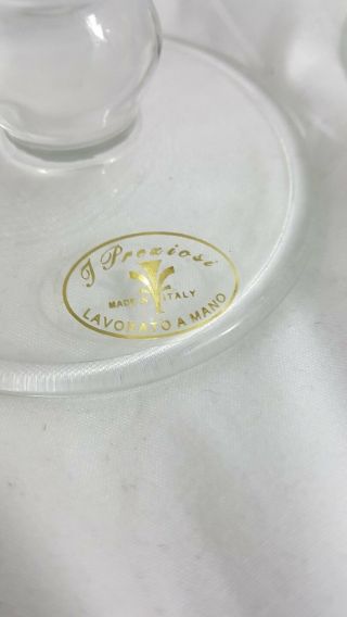 Vintage J.  Preziosi Lavorato A Mano S/4 Wine Goblets Silver Gilt Italian 2