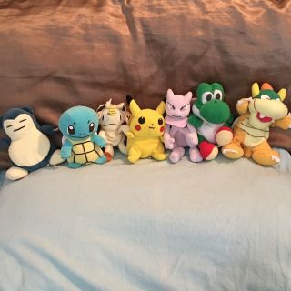Officially Licensed Nintendo Plush Stuffed Animals Pokemon And Mario Characters