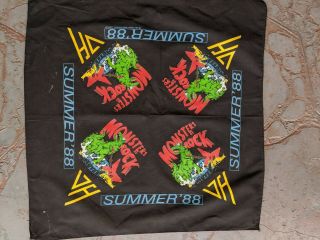 Vintage Monsters Of Rock Bandana Van Halen - Summer 1988 - Official Merchandise