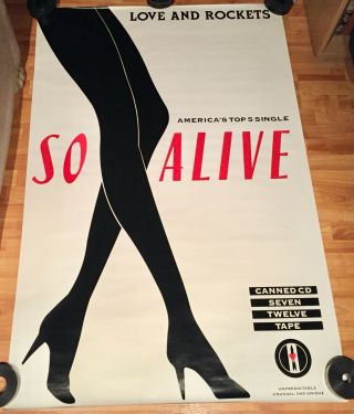 Love And Rockets - So Alive - Poster 40x60 Subway Size Rolled Promotional