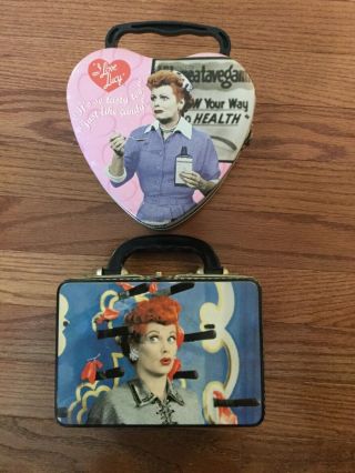 Set Of 2 “i Love Lucy” Tins Collectibles