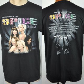 Spice Girls Return World Tour 2007 - 08 M Concert T - Shirt Medium Mens Usa Reunion