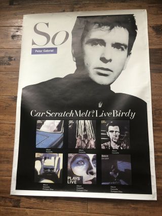 Peter Gabriel Lp Covers So Vintage Poster